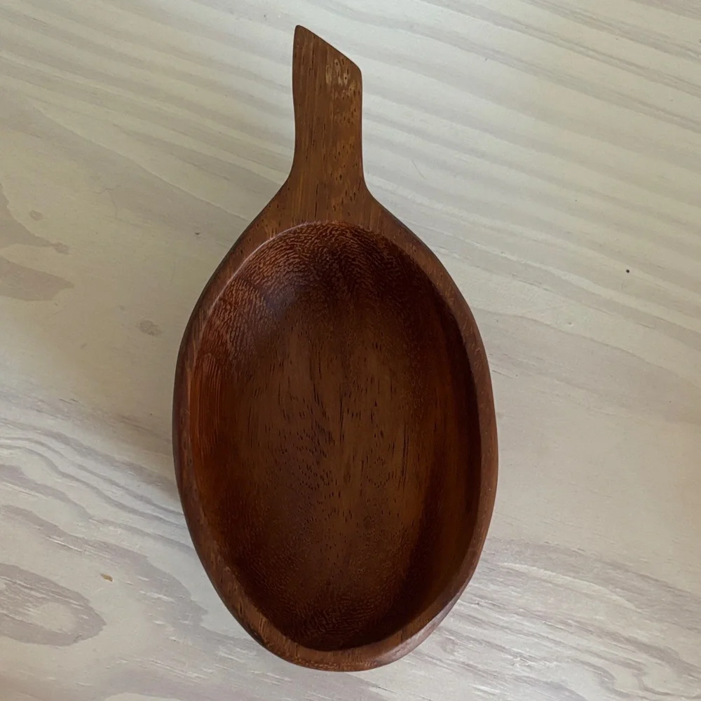 VTG Hand-Carved Wooden Spoon/Ladle/Scoop Made‎ in Haiti